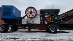 Щековая дробилка PE-400х600 на колесном шасси с генераторной установкой