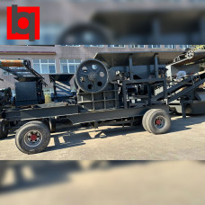 Щековая дробилка PE-400x600 на колесном шасси с электродвигателем