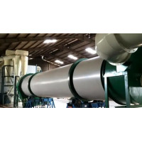 Барабанная сушилка древесных опилок 1,5х9 м