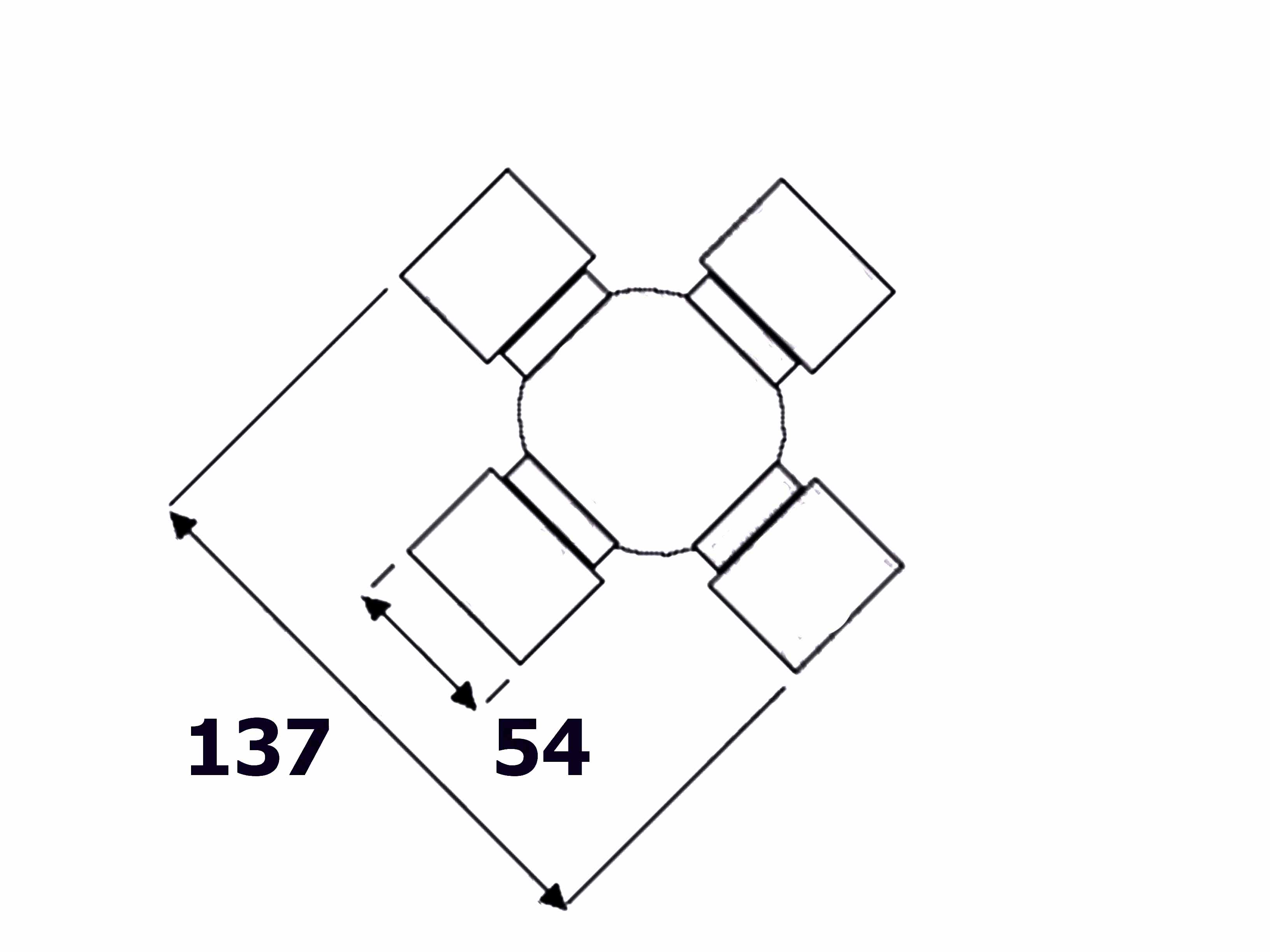 картинка Крестовина 137 x 54 KRAN QY от магазина Одежда+