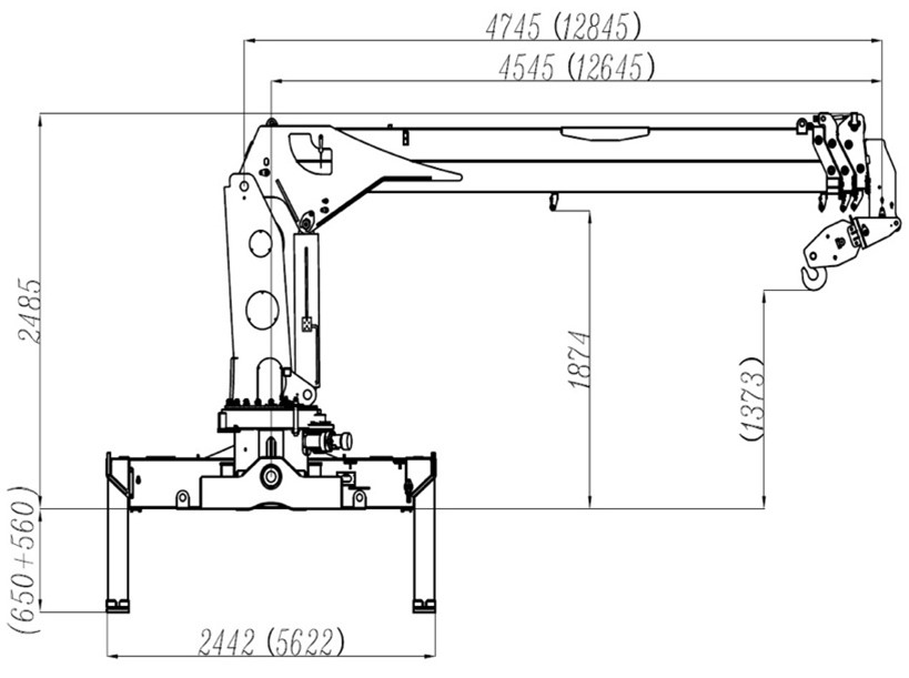 картинка Краново-манипуляторная установка с верхним управлением Hyva модель HST6.3E3  от магазина Одежда+