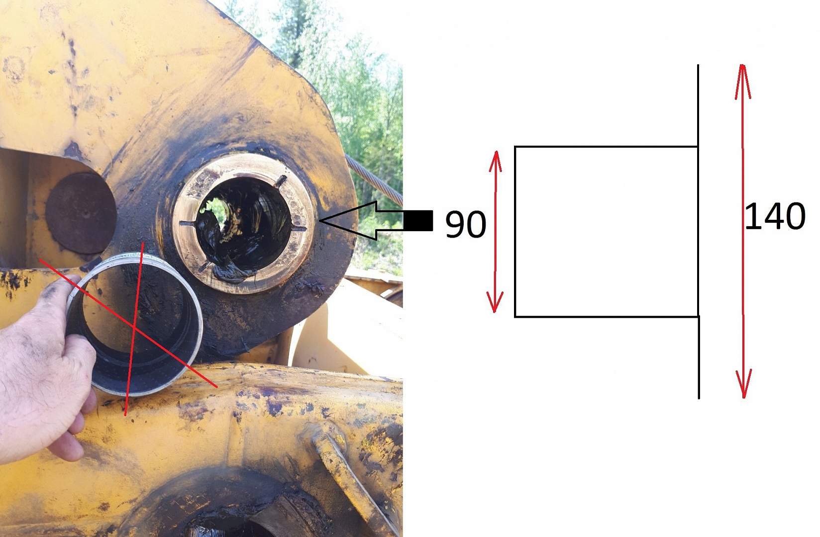картинка Втулка основной секции стрелы KRAN QY25 от магазина Одежда+