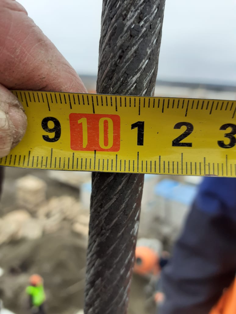 картинка Трос Ø14мм 110м доп. лебедка автокран KRAN QY30K5 мелк.пл. без гильзы от магазина Одежда+