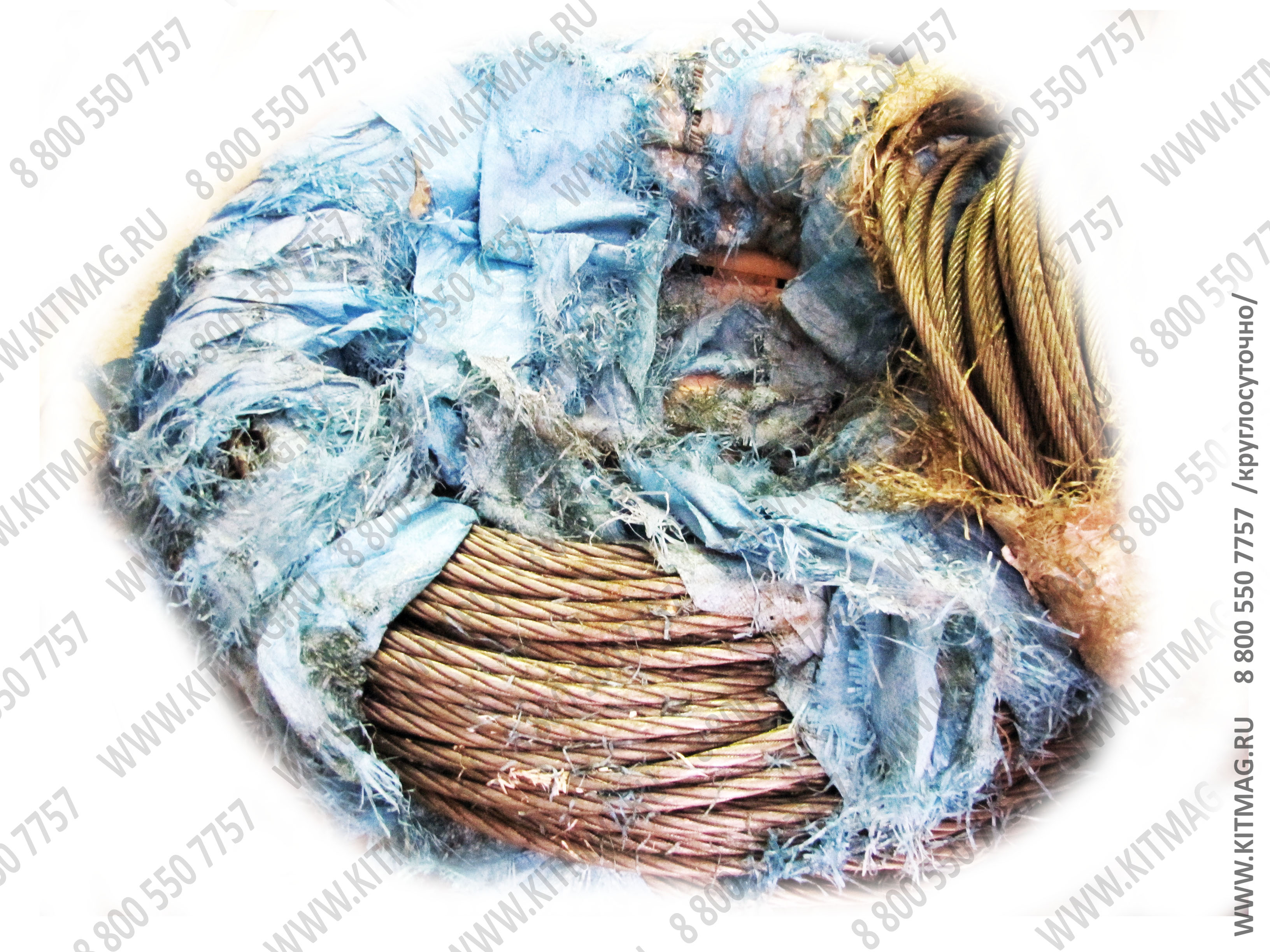 картинка Трос Ø14мм 165м осн. лебедка автокран KRAN QY25K5 круп.пл. от магазина Одежда+