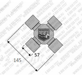 картинка Крестовина 144 х 57 KRAN QY от магазина Одежда+