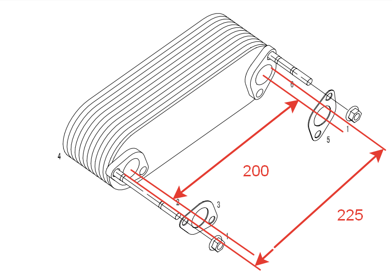 картинка Теплообменник ЕВРО-2 KRAN QY25K5 от магазина Одежда+