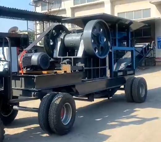 картинка Агрегат дробления с электродвигателем и щековой дробилкой PE-400x600