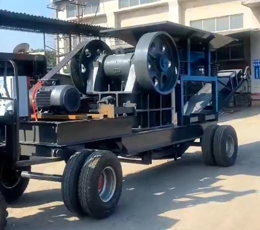 картинка Агрегат дробления с электродвигателем и щековой дробилкой PE-400x600