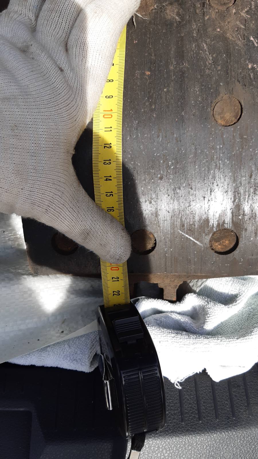 картинка Накладка тормозная задняя 8 отв.16Х20,5  Автокран KRAN QY25-50 от магазина Одежда+