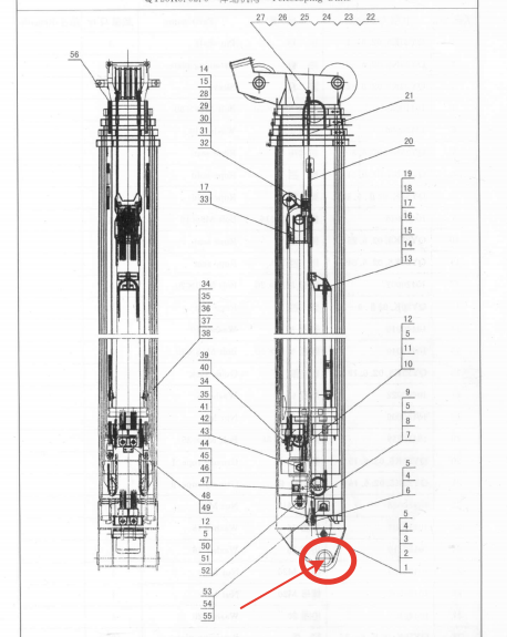 картинка Палец основной секции стрелы KRAN QY25 от магазина Одежда+