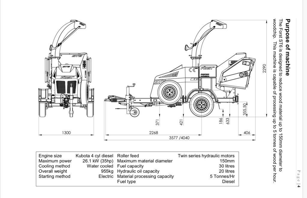 картинка Измельчитель веток Forst ST6 от магазина Одежда+