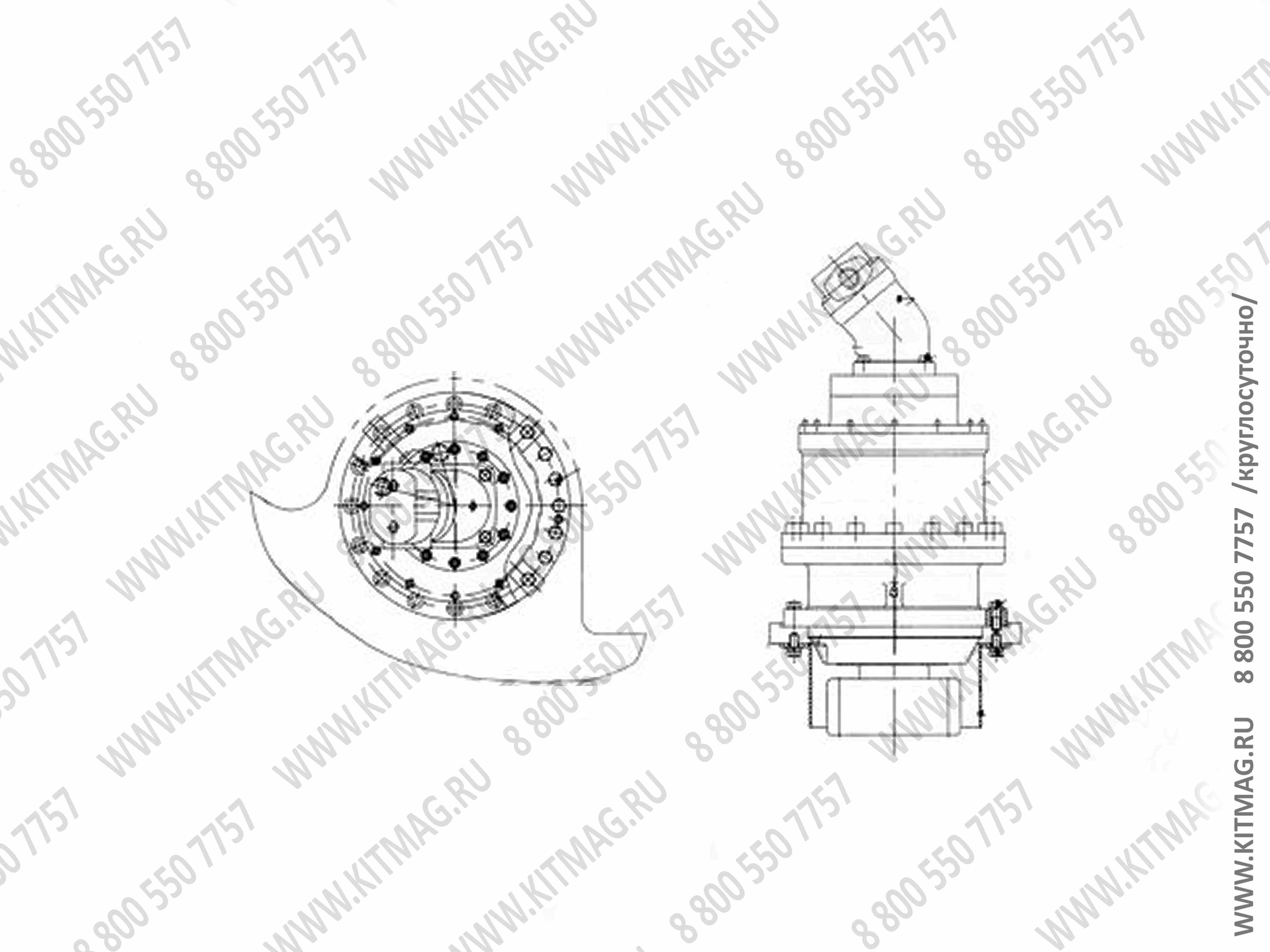 картинка Гидромотор поворота 803000233 /автокран 25 К от магазина Одежда+