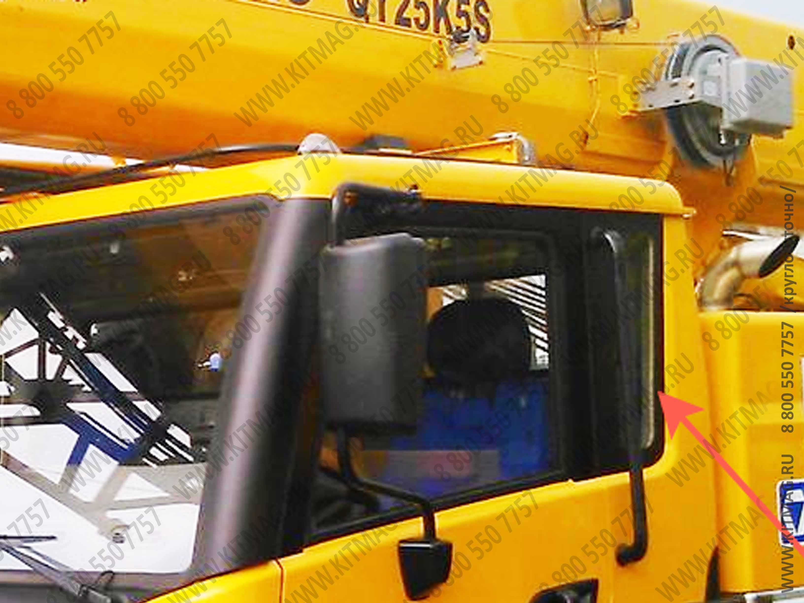 картинка Стекло кабины водителя боковое с отверстием 59*31*25 левое KRAN от магазина Одежда+