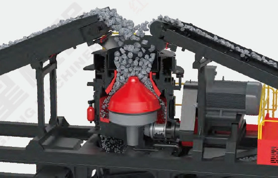 картинка Дробильная установка KJ250 C2 с конусной дробилкой