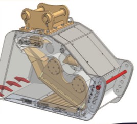 картинка Ковш с щековой дробилкой SP-25 двухвальный  от магазина Одежда+