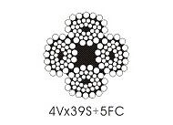 Трос Ø18мм 185м осн. лебедка автокран KRAN QY50K круп.пл 4vx39s+5fc